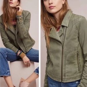 Anthropologie green jacket